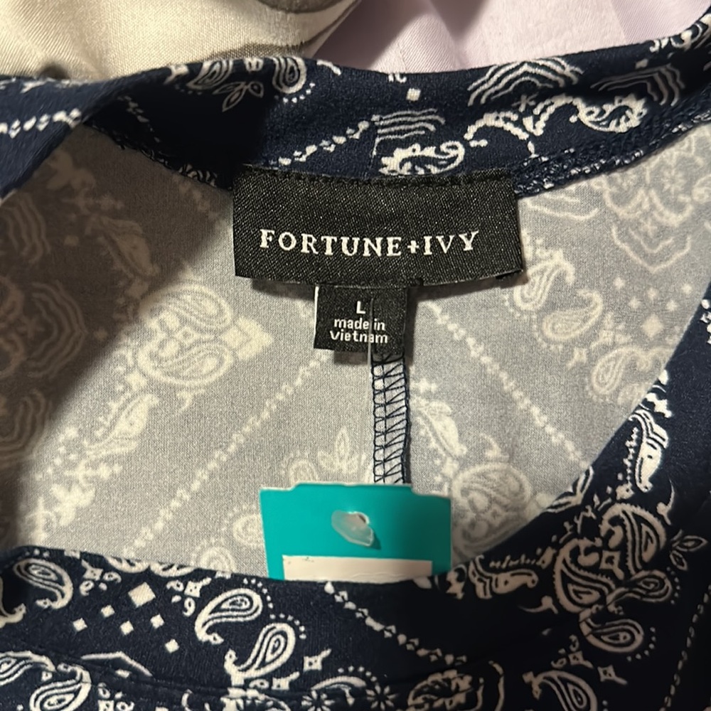 NWT paisley, print dress D-8 - Picture 4 of 4